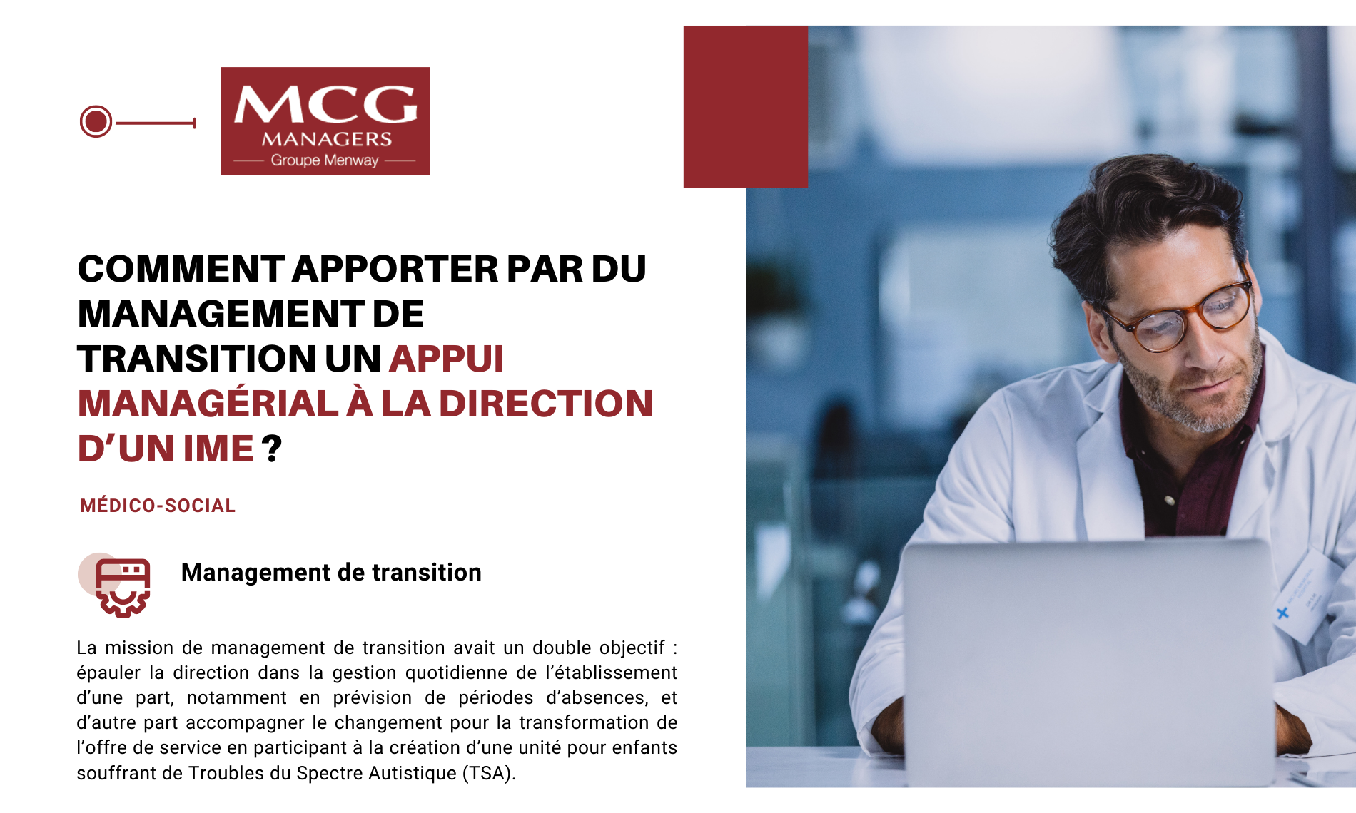 Comment apporter par du management de transition un appui managérial à la direction d’un IME ?