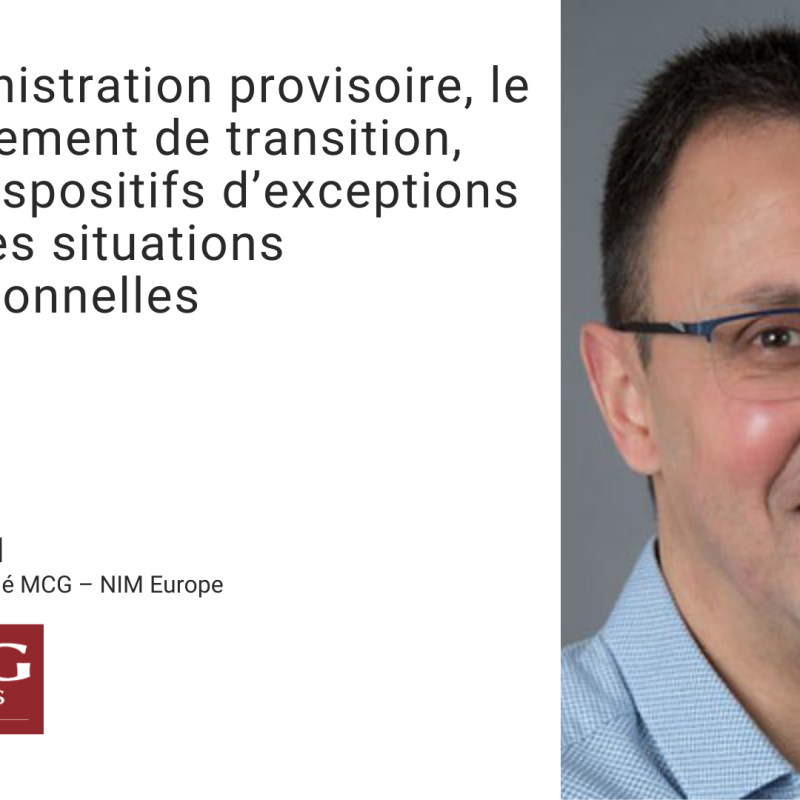 administration provisoire